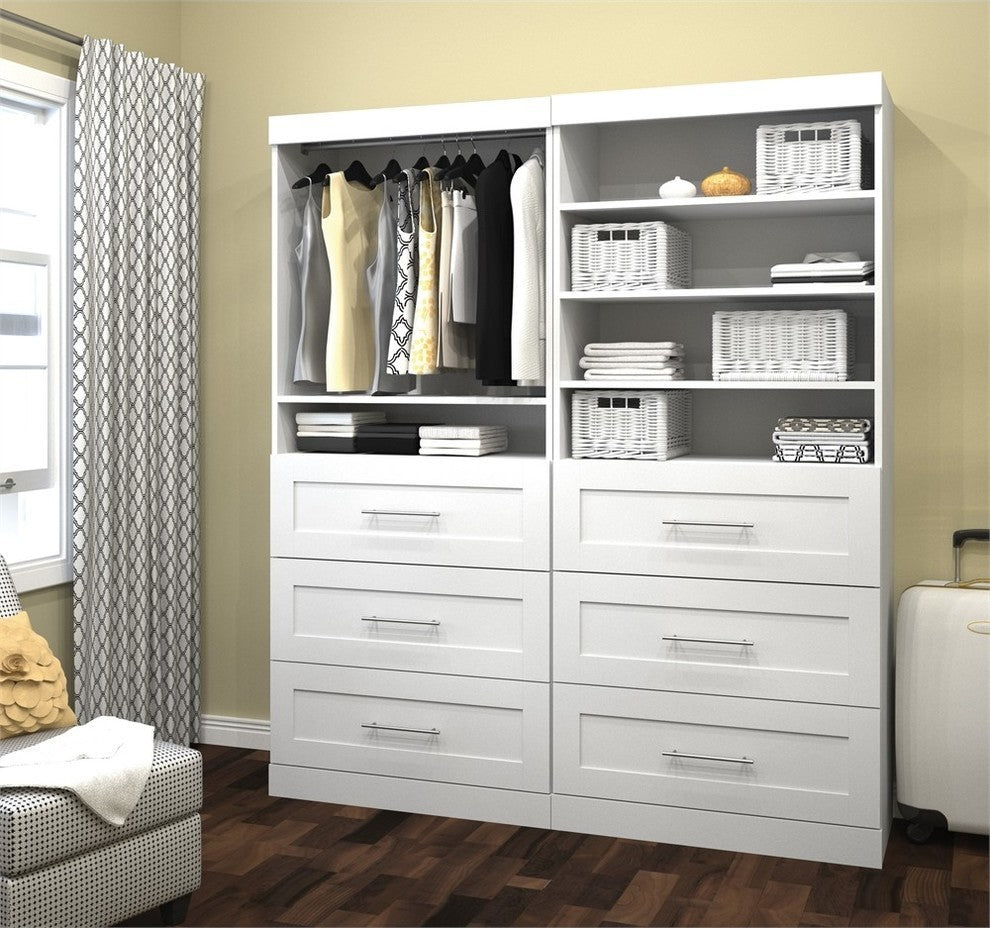 Bestar Pur By Bestar 72 Storage Kit, White