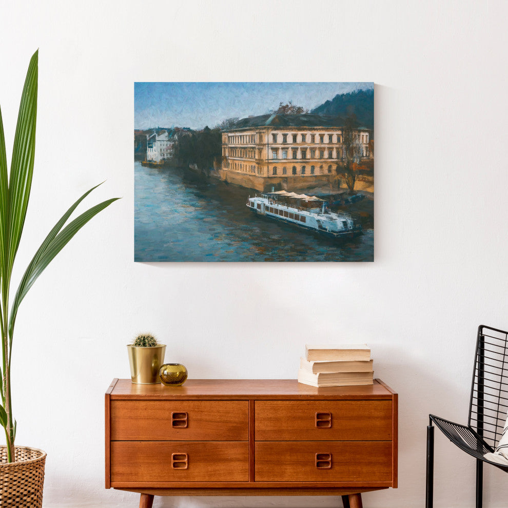 River Boat 24x18 Canvas