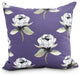 Floral Bunch 18" Purple Floral Print Decorative Throw Pillow