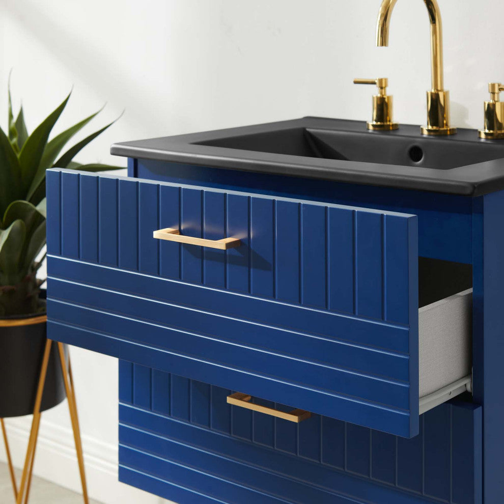 Daybreak 24" Bathroom Vanity, Blue Black
