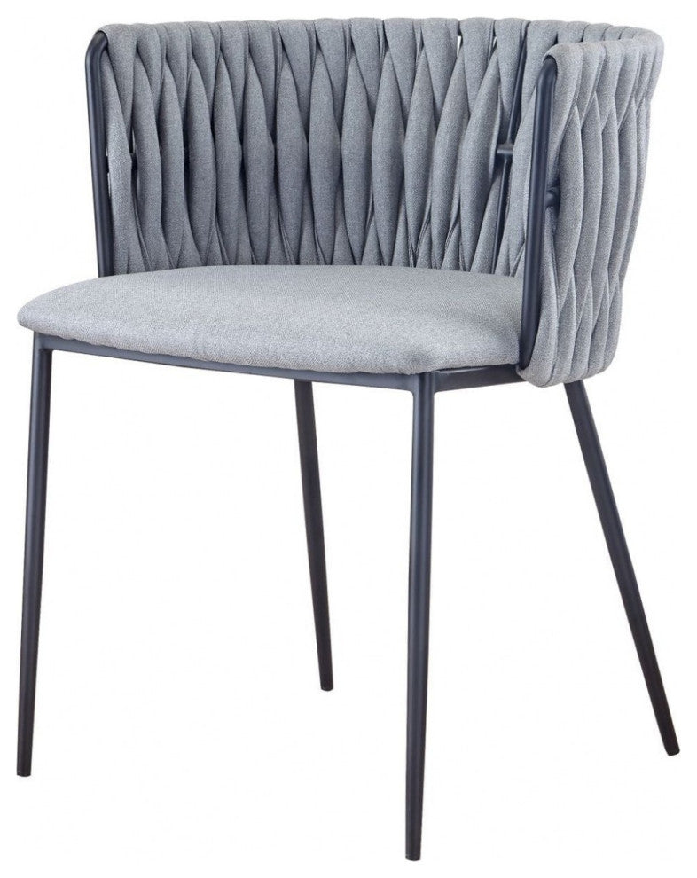 Light Gray Black Contemporary Dining Chair
