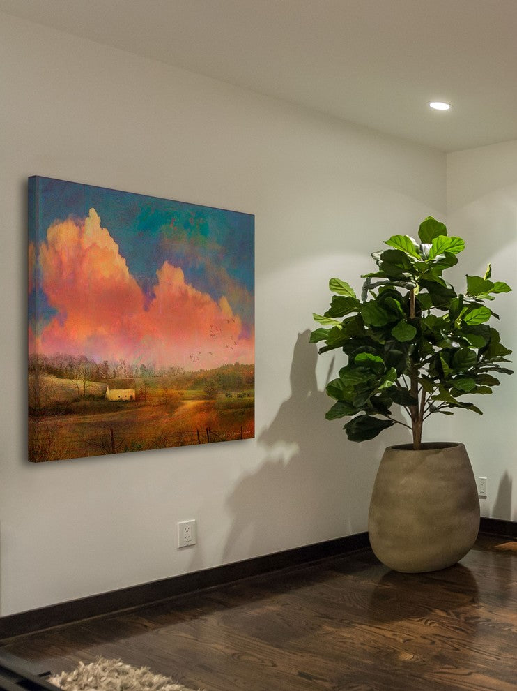 "Pastoral Sunset" Painting Print on Canvas by Chris Vest