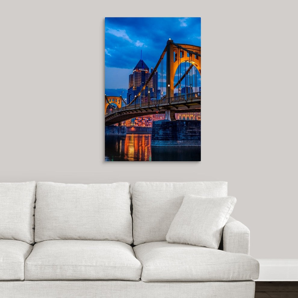 "Pittsburgh Skyline" Wrapped Canvas Art Print, 24"x36"x1.5"
