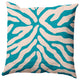 Animal Stripe Decorative Throw Pillow, Explorer Blue, 18"x18"