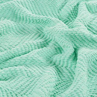 Tweed Knitted Throw Blanket, Bay, 50"x60"