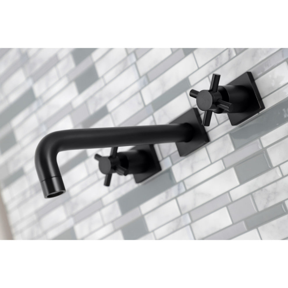 KS6020DX Wall Mount Tub Faucet, Matte Black