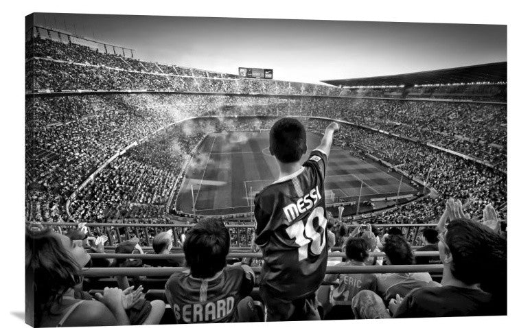 "Cathedral Of Football" Stretched Canvas Giclee by Clemens Geiger, 30"x20"