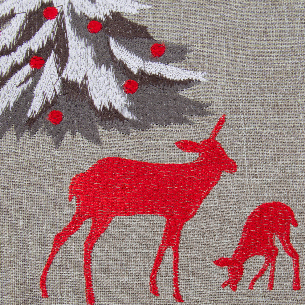 Christmas Scene 17-inch Throw Pillow