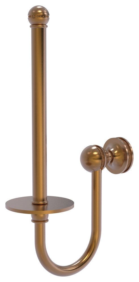Mambo Upright Toilet Tissue Holder, Brushed Bronze