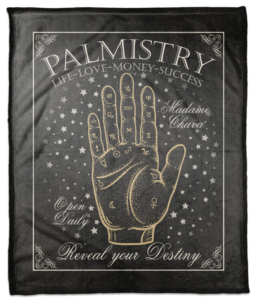Palmistry Sign 6 50"x60" Coral Fleece Blanket