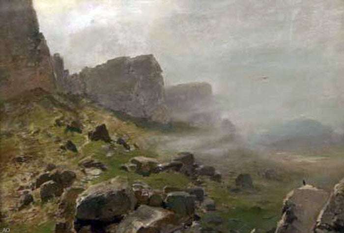 Eliseo Meifren I Roig Paisaje Montanoso, Gallery Wrapped Canvas Print, 18"x27"