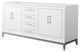 Marlena 72" Double Vanity, No Top, No Sink, Nickel Trim