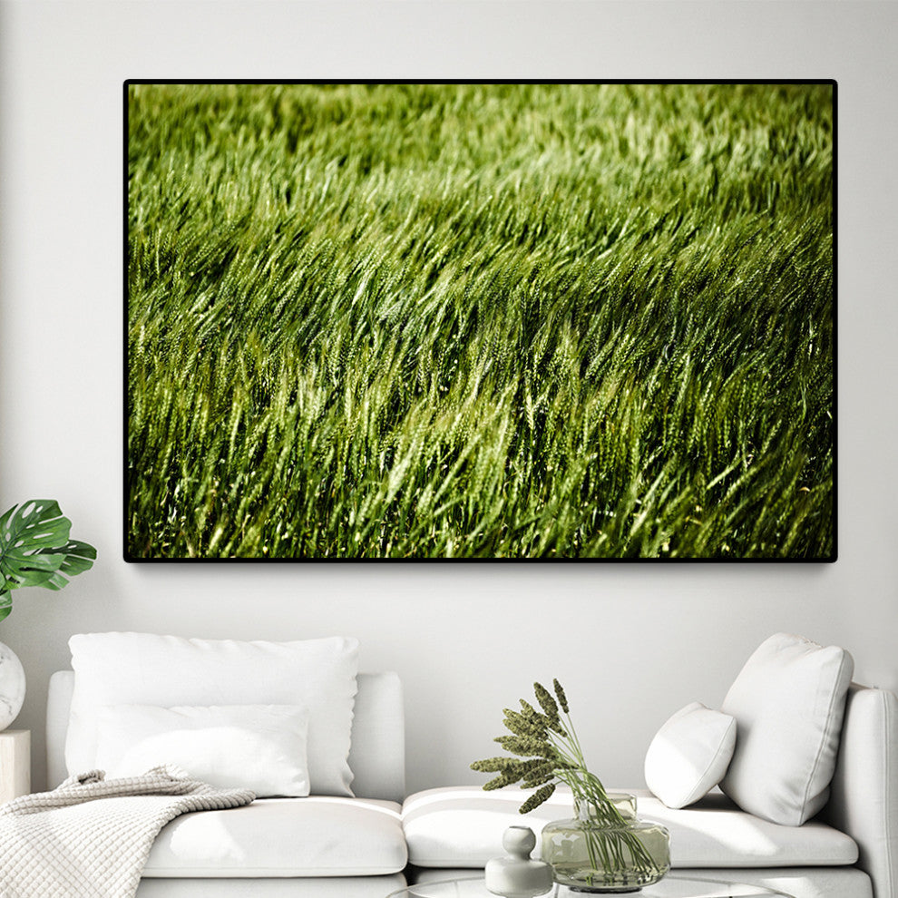 "Grass II" Oversized Framed Canvas, 40" X 60"