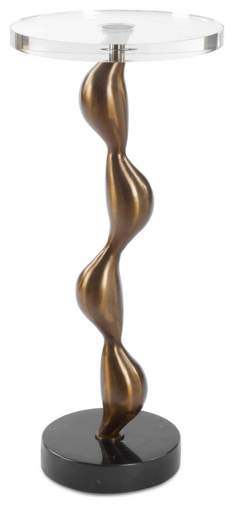 Uttermost Remolino Bronze Drink Table