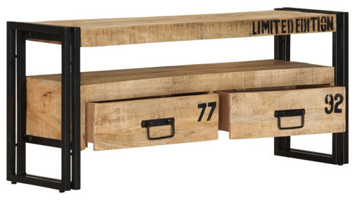 vidaXL TV Stand TV Unit Sideboard TV Console Media Cabinet Solid Mango Wood