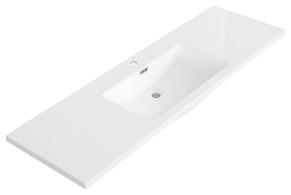 59" Solid Surface Resin Streamline K-1203-SIN-59 Vanity Top