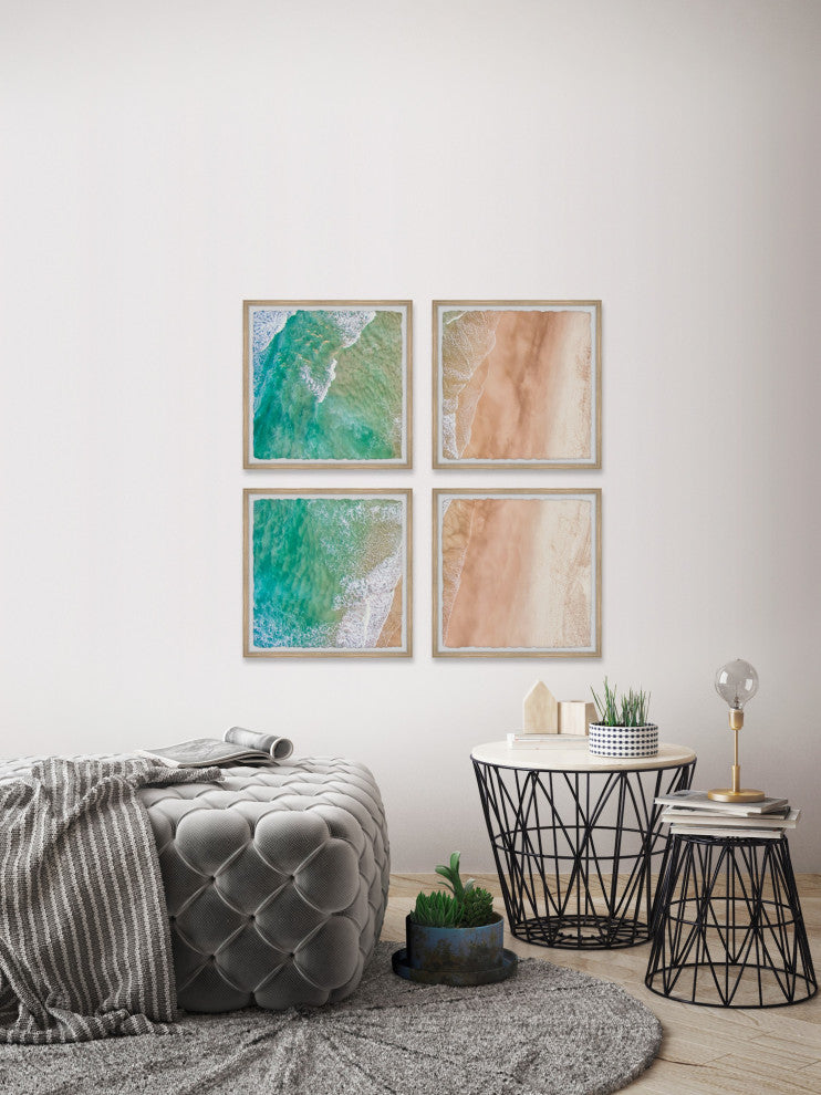 Swim the Sea Quadriptych, Set of 4, 32x32 Panels