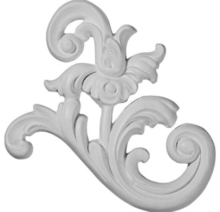 8 7/8"W x 7 1/8"H Terrones Scroll Onlay, Left