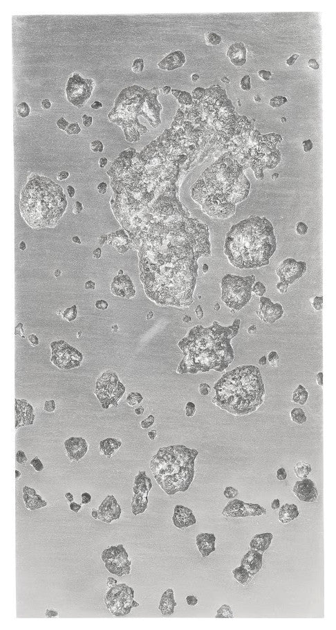 Splotch Wall Art, Silver, Rectangle