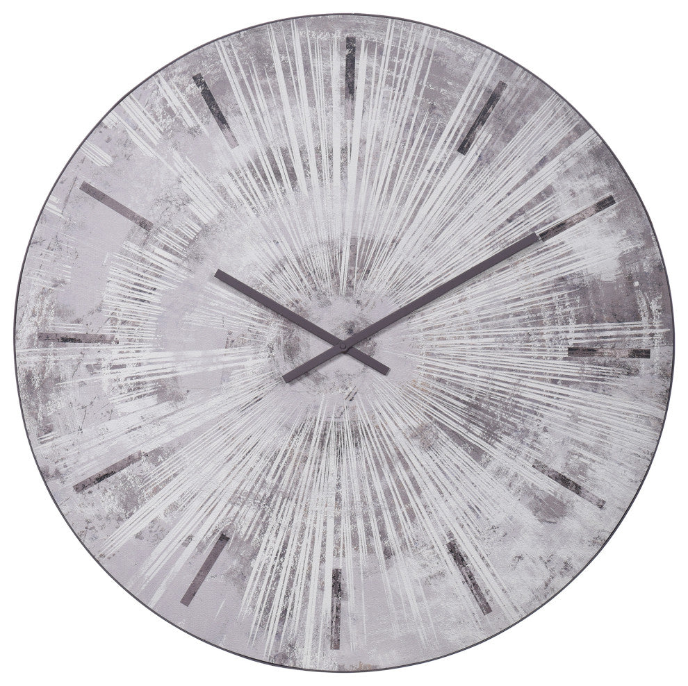 Mina Metal and Wood Wall Clock
