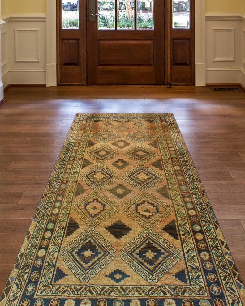 Semi-Antique Safiya Rust Runner