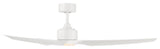 Stella Indoor/Outdoor 3-Blade Smart Ceiling Fan 60" Matte White, Light Kit
