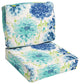 Sorra Home Gardenia Seaglass Corded Deep Seating Cushion Set, 23"x23.5"x5"