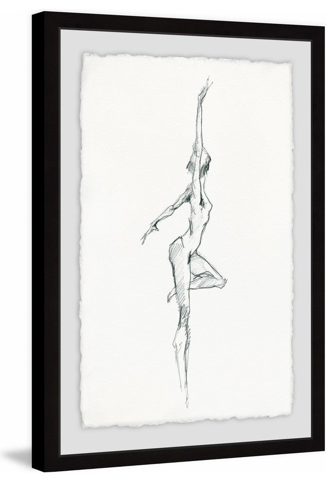 "Free Style II" Framed Painting Print, 16"x24"