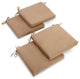 20"x19" Polyester Chair Cushion, Set of 4, Java