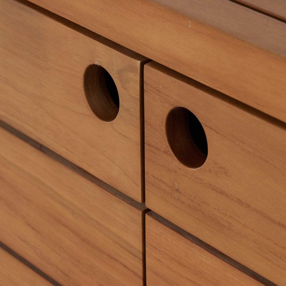 Lula Outdoor Sideboard Natural Teak, Fsc