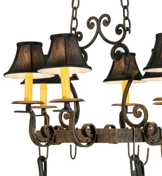 28"L Elara 6 Light Pot Rack