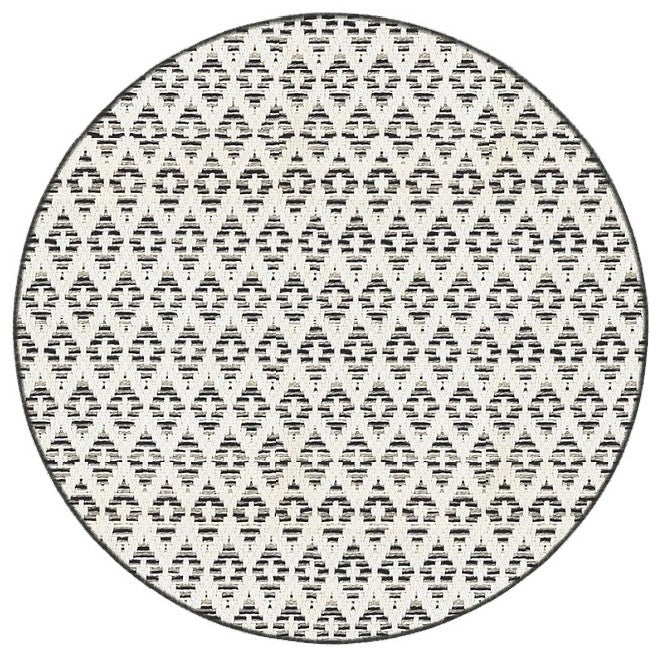 Sullivan's Island Accent Rug, Indoor/Outdoor, Opal Sand, Round 3'