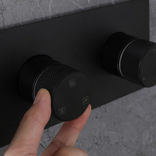 Unique Shower System With Handheld Shower, Matte Black