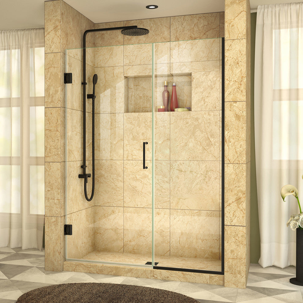 Dreamline Unidoor Min 54" To Max 54-1/2"x72" Hinged Shower Door