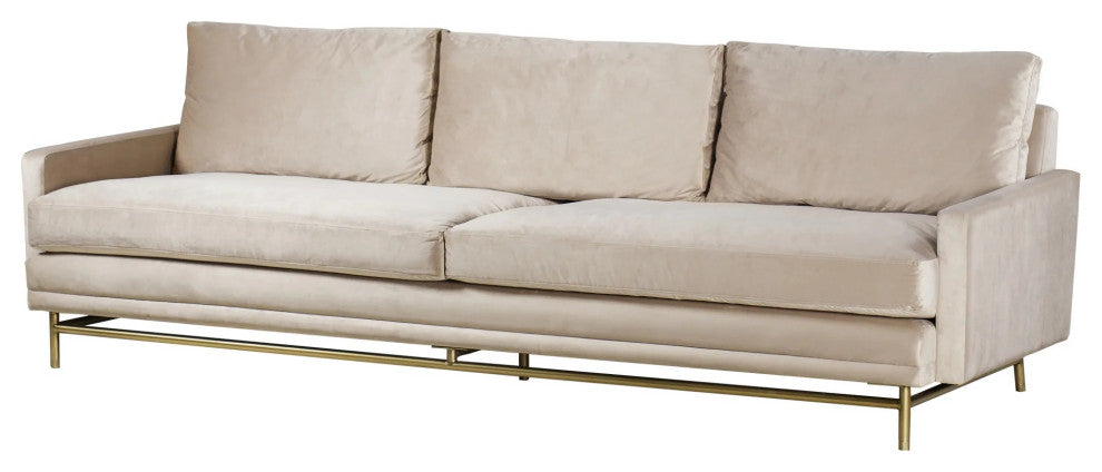 Sonder Living Jasper Sofa | Harry Velvet Natural