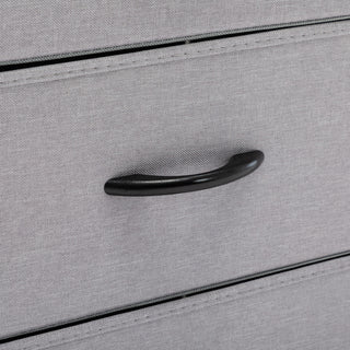 8 Fabric Drawers Steel Frame Double Dresser, Grey