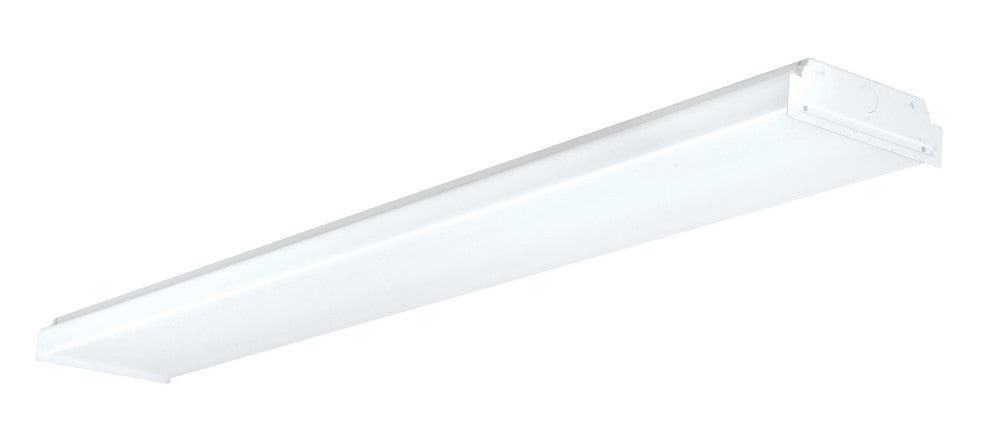 LED Wrap-LED Flush Mount-48''-30W-White Finish-Clear Prismatic Acrylic Diffuser