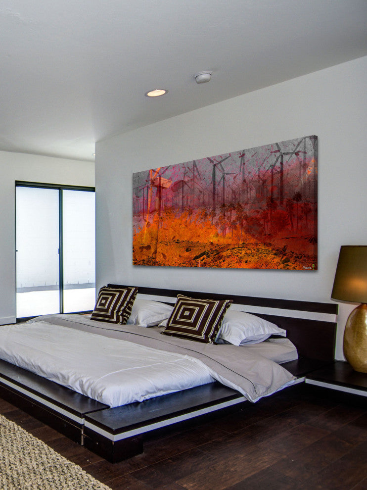 "Coachella Valley" Print on Canvas, 60"x30"