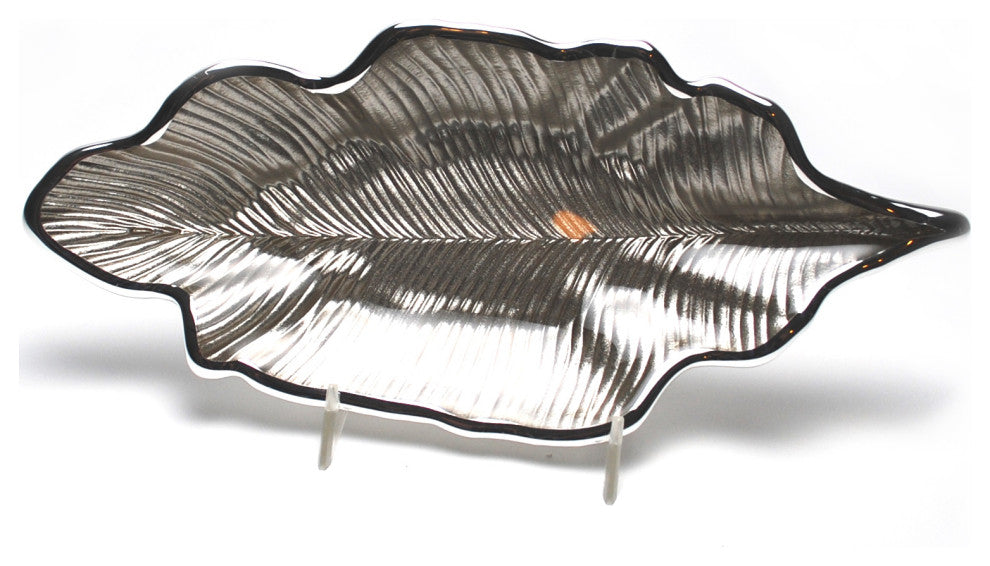 Foglia Willow Leaf Tray Beige