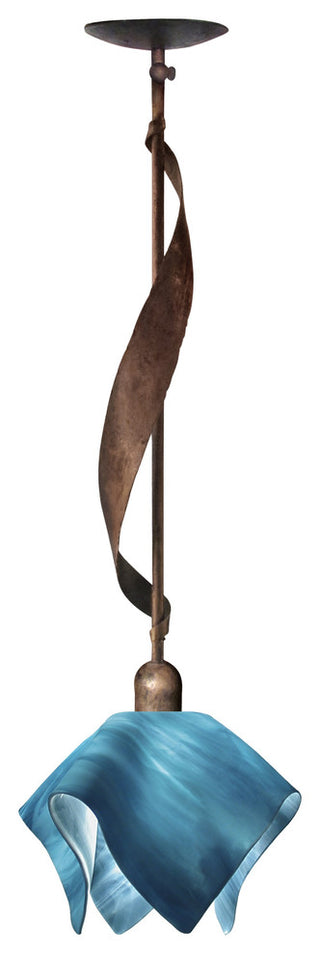 Sweetgrass Pendant Brown With Brown Highlights, Sky Blue