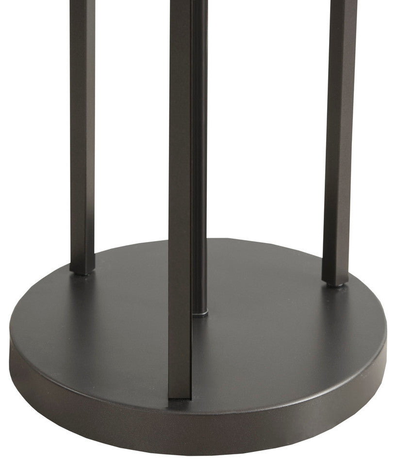 Martha Stewart Charlton Minimalist Modern Metal Floor Lamp, Black