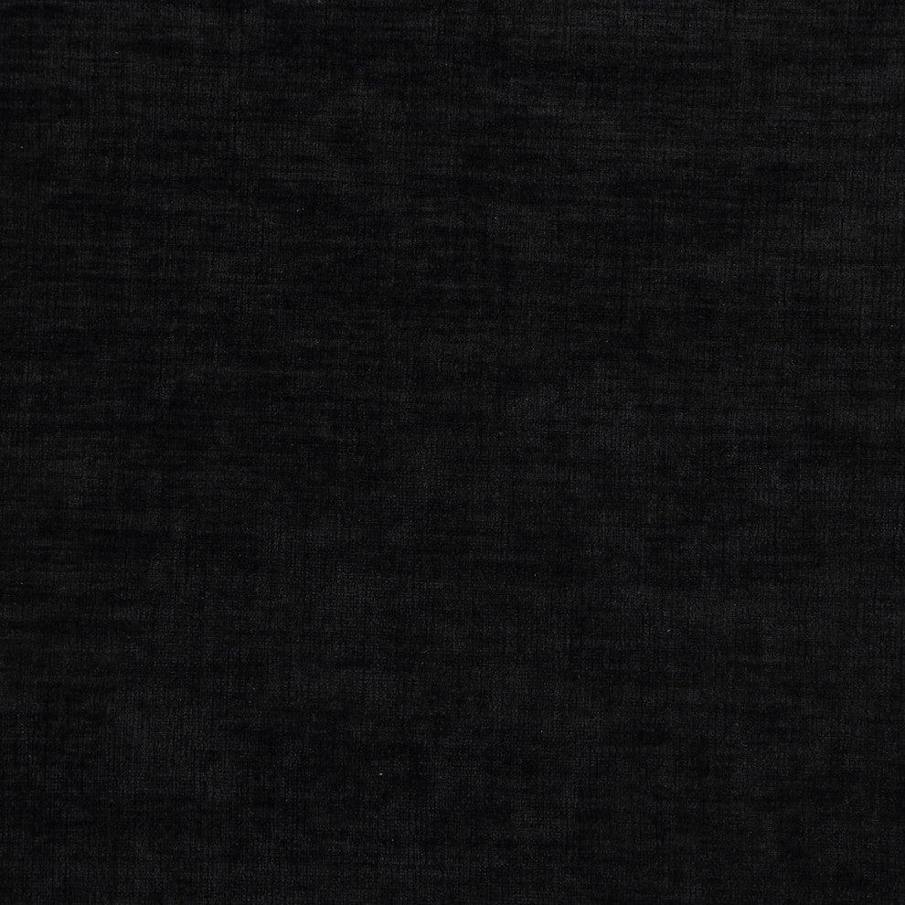 Arlington Chenille Fabric Upholstered Bench, Black, Black Finish