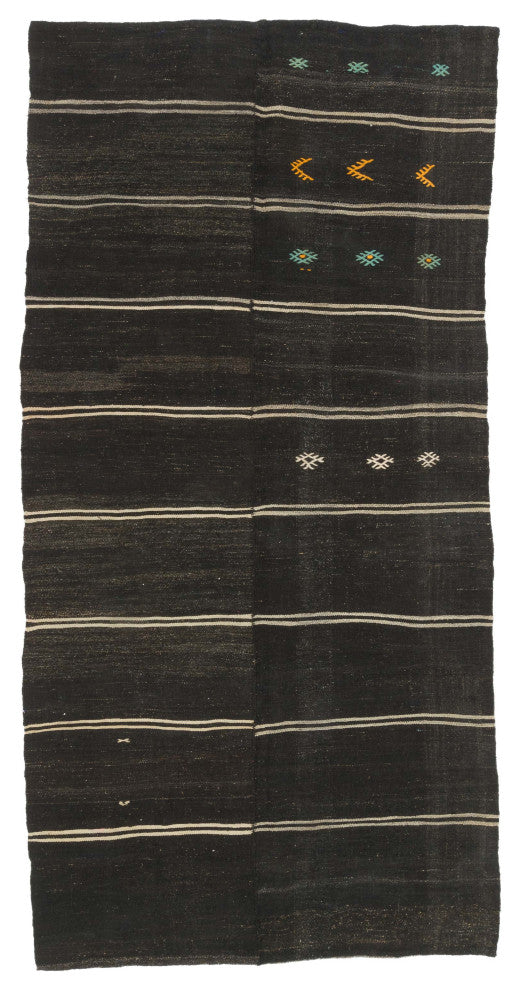 Vintage Anatolian Kilim Rug 6' 2" x 12' 4", 74 in. x 148 in.