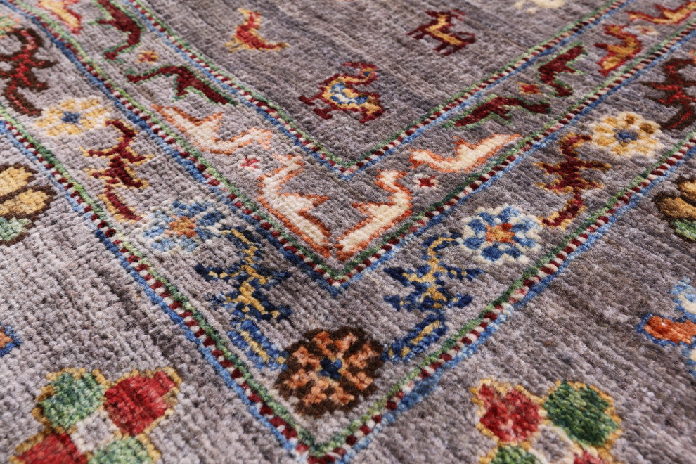 8' 1" X 10' 0" Persian Gabbeh Tribal Handmade Wool Rug - Q13002