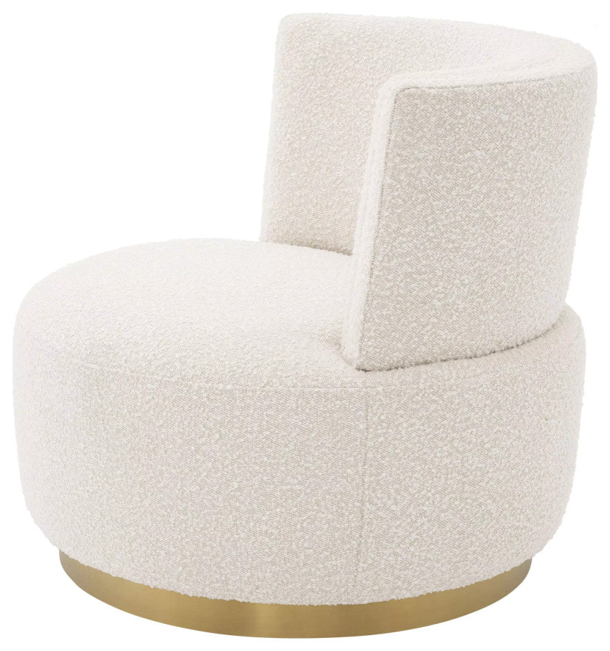 BouclâˆšÂ© Upholstered Swivel Chair | Eichholtz Alonso
