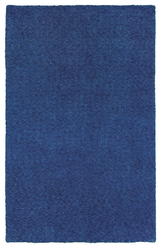 Hailey Heathered Blue Hand-Crafted Area Rug, 3'x5'