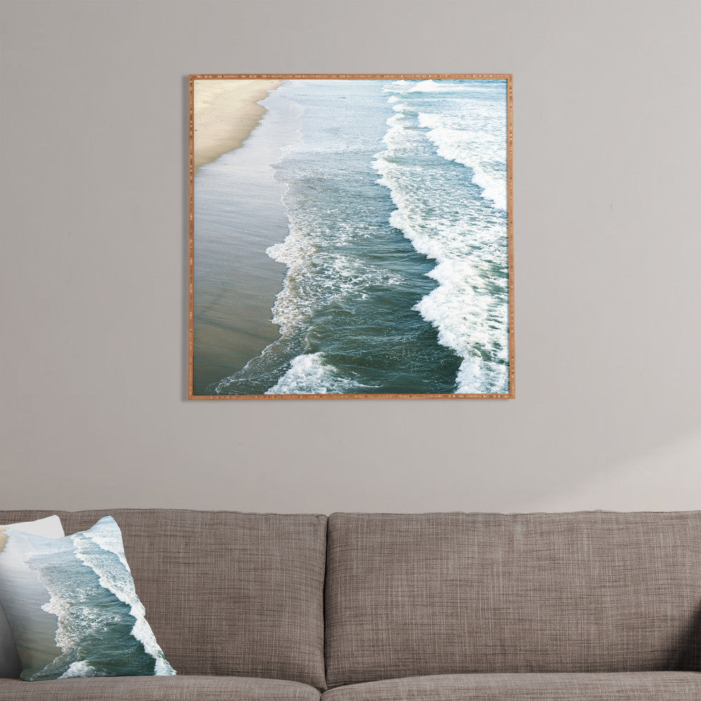 Deny Designs Bree Madden Shore Waves Framed Wall Art