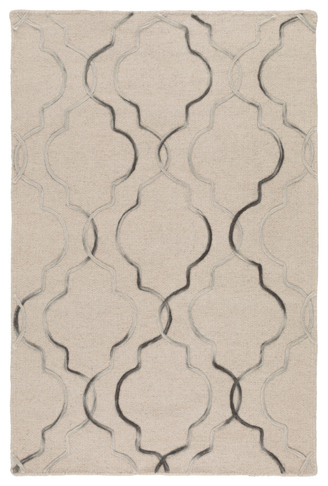 Surya Seabrook SBK-9018 3'6"x5'6" Rug, Khaki/Black/Ivory