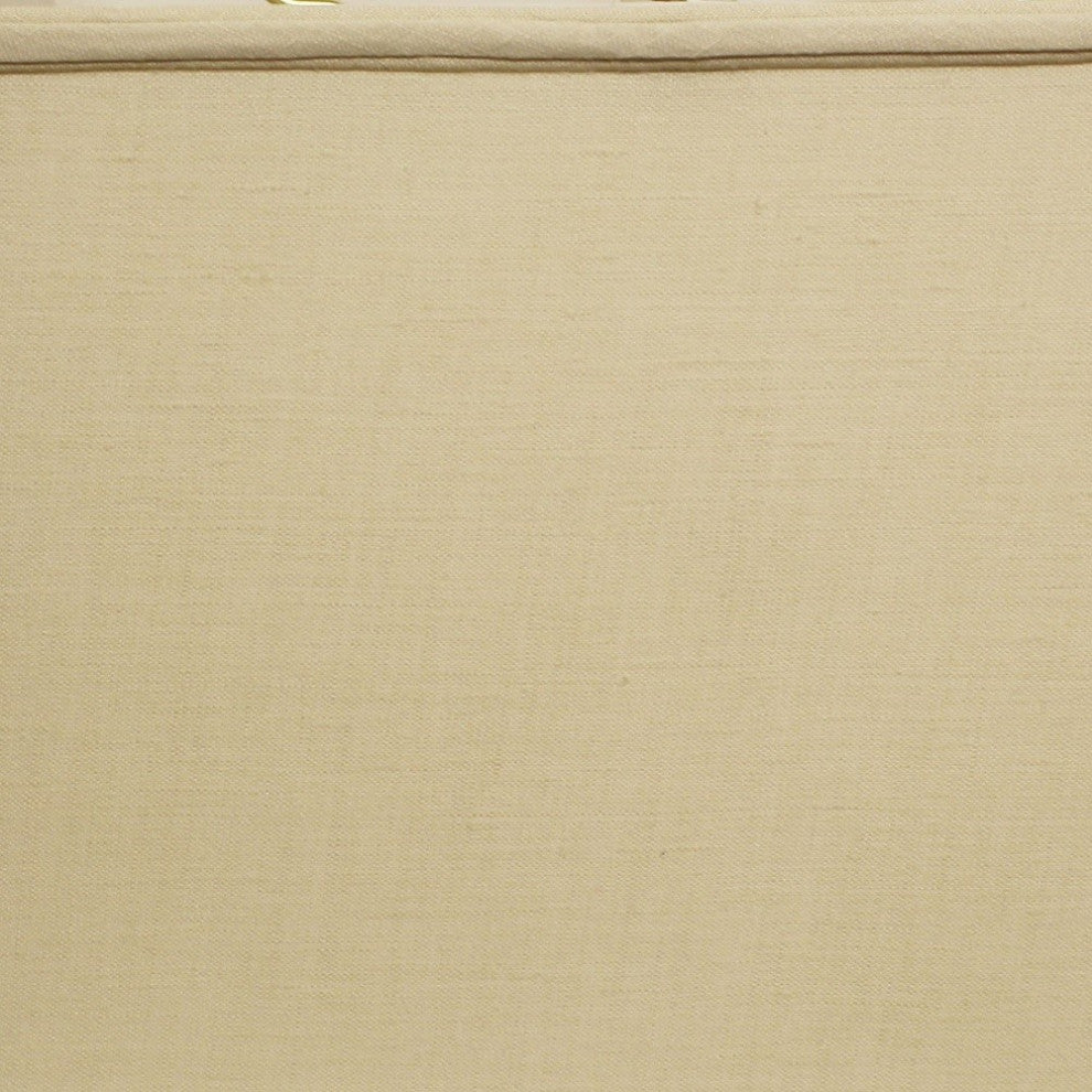 14" Pale Brown Throwback Rectangle Linen Lampshade