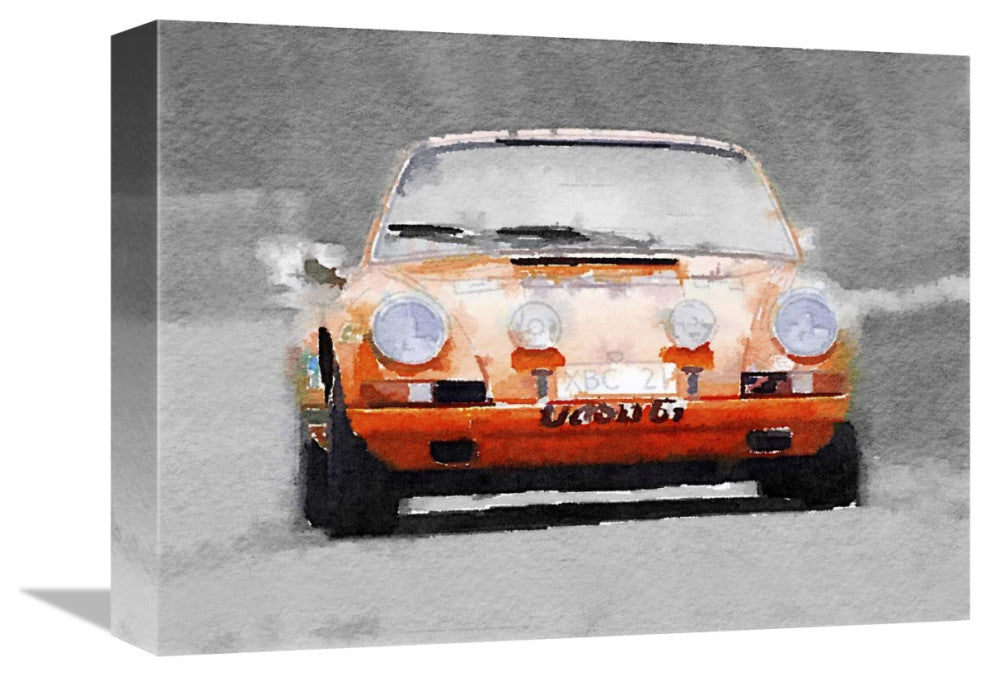 "Porsche 911 Race Track Watercolor" Fine Art Print